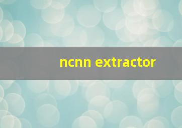 ncnn extractor